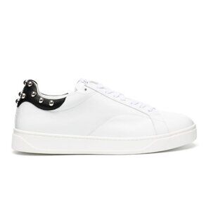 Lanvin Women's DDB0 White Leather‎ Sneakers with Studs Size 36